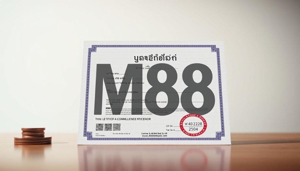 ใบอนุญาต M88